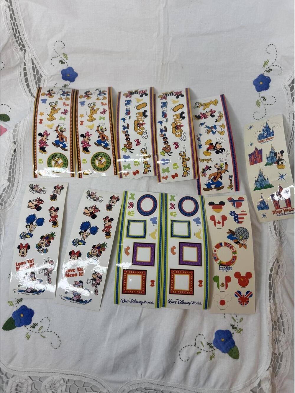 Vintage Disney Character Stickers Collection